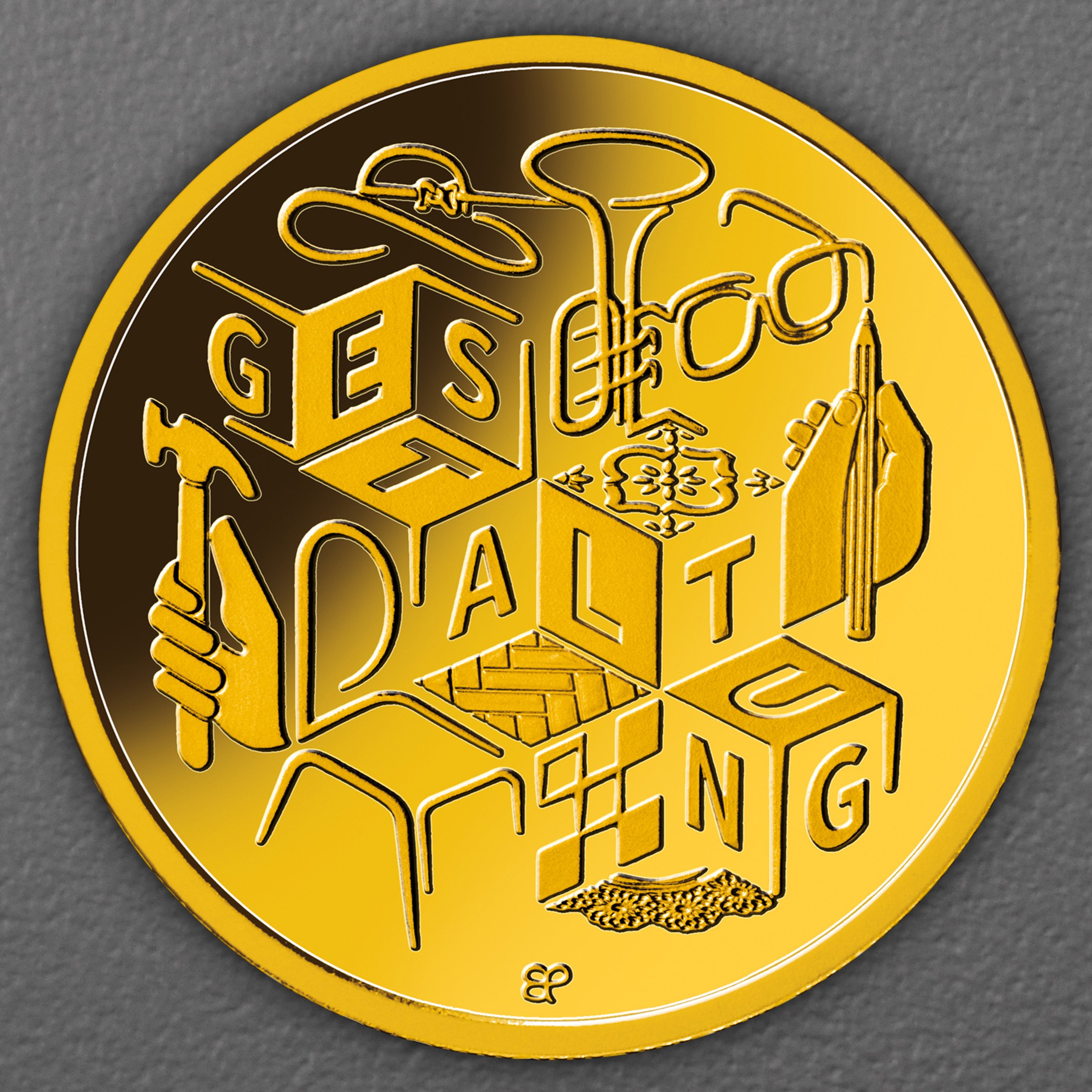 Goldmünze 50 Euro "Gestaltung" 2026 Deutsches Handwerk (Deutschland) - Hauptansicht