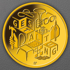 Goldmünze 50 Euro "Gestaltung" 2026 Deutsches Handwerk (Deutschland) - Hauptansicht