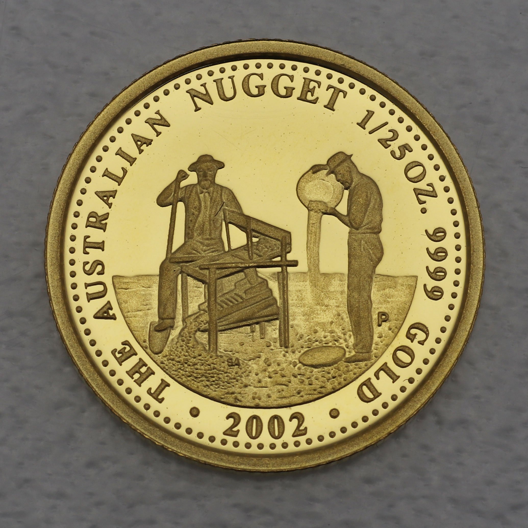 Goldmünze 1/25oz "Australian Nugget" 2002 Prospector (Australien) - Hauptansicht