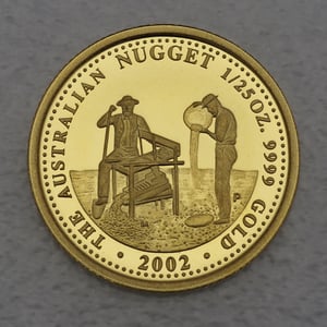 Goldmünze 1/25oz "Australian Nugget" 2002 Prospector (Australien) - Hauptansicht