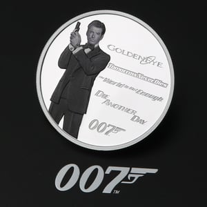 Silbermünze 1oz "Pierce Brosnan" 2024 (PP/koloriert) James Bond Legacy Series (Tuvalu) - Miniaturansicht 6