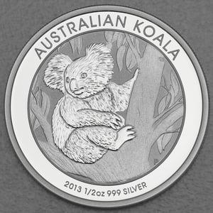 Silbermünze 1/2oz "Koala" 2013 (Australien) - Miniaturansicht 1