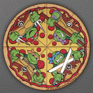 Silbermünze 2oz "Pizza Coin" 2025 (koloriert) Teenage Mutant Ninja Turtles™ (Tuvalu) - Hauptansicht
