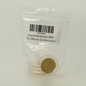 Investmentpaket BRD "4x 50 Euro Goldmünzen" - Miniaturansicht 1
