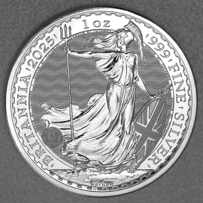 Silbermünze 1oz "Britannia" 2025 19% (Großbritannien) - Miniaturansicht 1