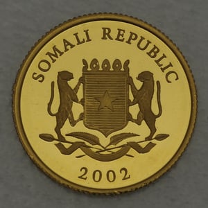 Goldmünze 1/25oz "Gold der Pharaonen" 2002 (Somalia) - Miniaturansicht 2