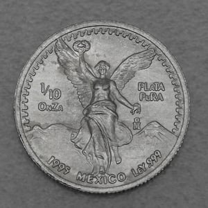 Silbermünze 1/10oz "Libertad" 1995 (Mexiko) - Miniaturansicht 1