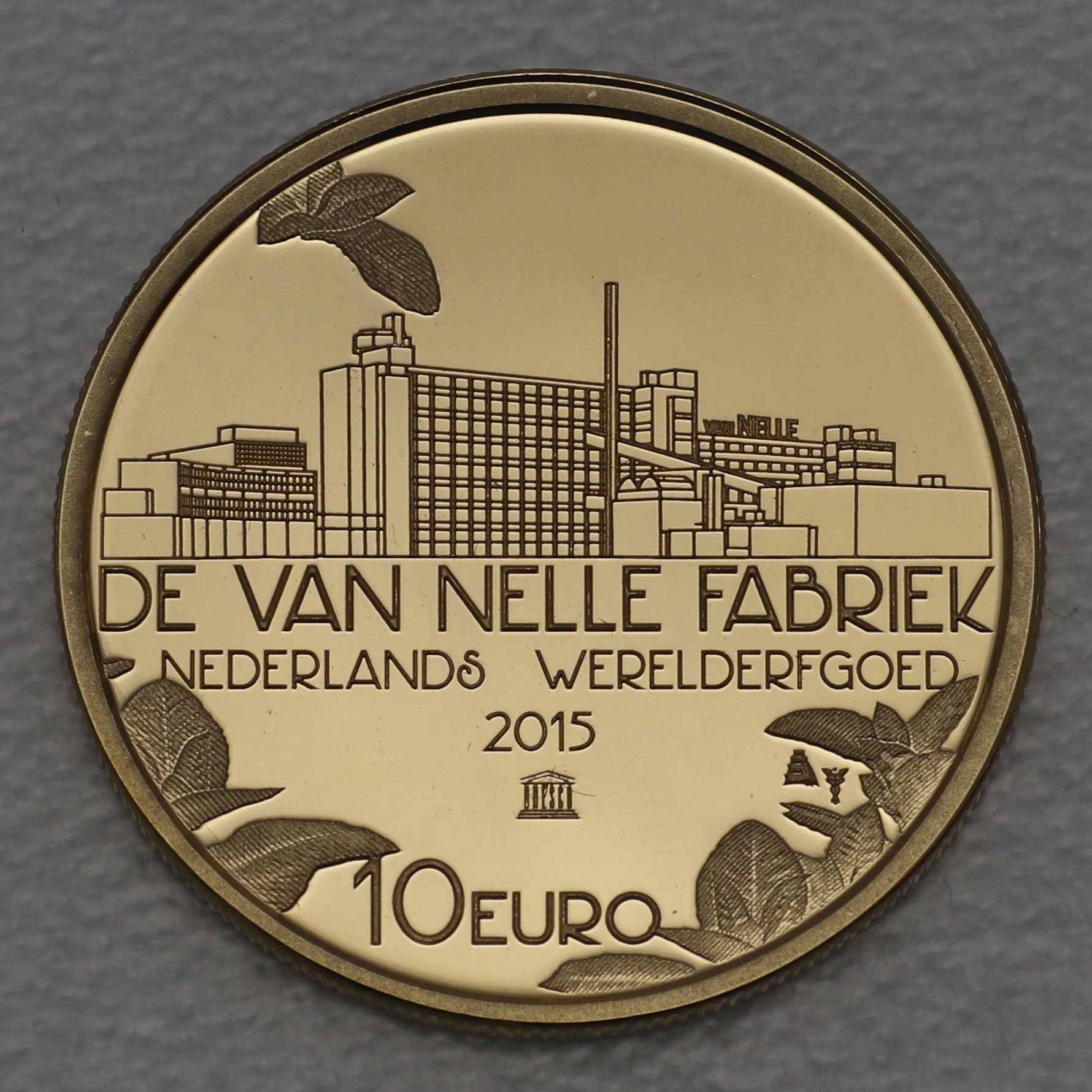 Goldmünze 10 Euro "Van Nelle" 2015 (Niederlande) - Hauptansicht