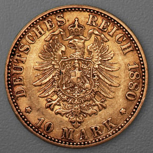 Goldmünze 10 Mark "Wilhelm I." 1880-A J.245 (Preußen) - Miniaturansicht 2