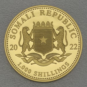 Goldmünze 1oz "Elefant" 2022 African Wildlife (Somalia) - Miniaturansicht 2