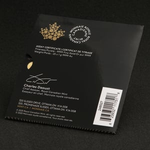 Goldmünzen 25 x 1g "Maple Leaf" aktueller Jahrgang Set 25-teilig Maplegram25™ (Kanada) - Miniaturansicht 6