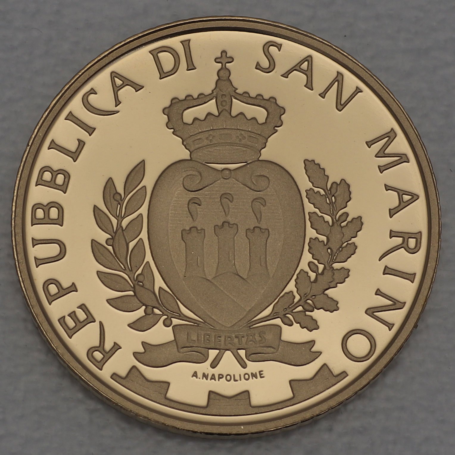 Goldmünze 20 Euro "Castello di Serravalle" 2013 (PP) Architektonische Elemente (San Marino) - Detailansicht 1