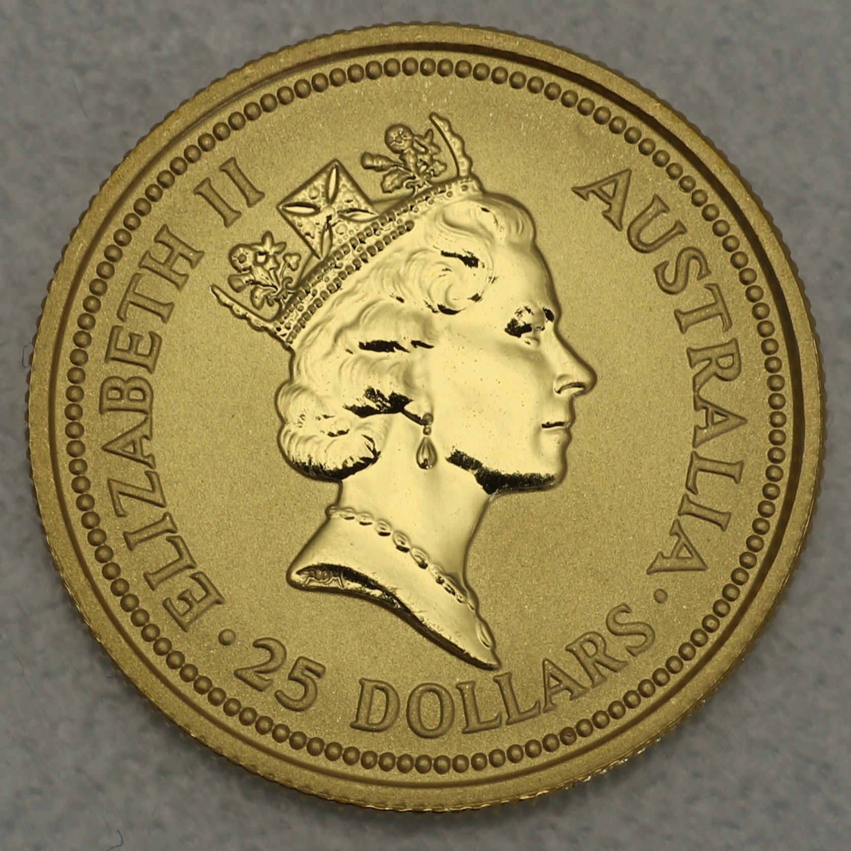 Goldmünze 1/4oz "Känguru" 1993 Australian Nugget (Australien) - Detailansicht 1