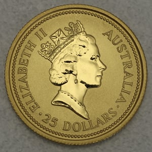 Goldmünze 1/4oz "Känguru" 1993 Australian Nugget (Australien) - Miniaturansicht 2