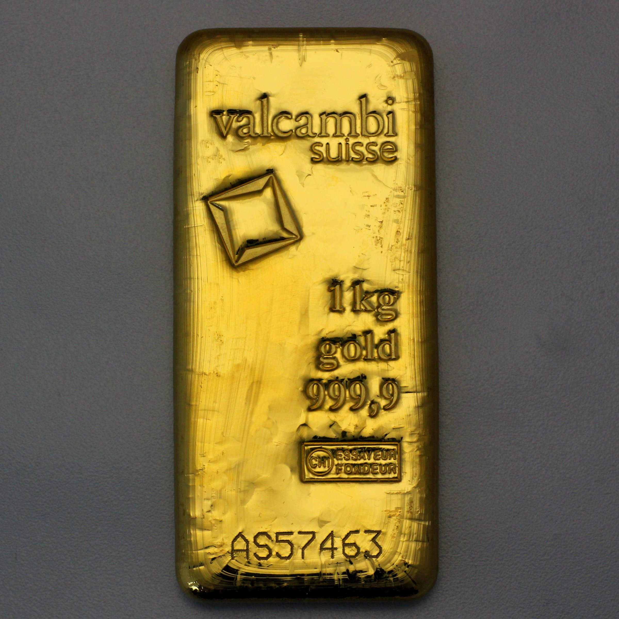 Goldbarren 1000g VALCAMBI gegossen - Hauptansicht