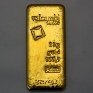 Goldbarren 1000g VALCAMBI gegossen - Hauptansicht