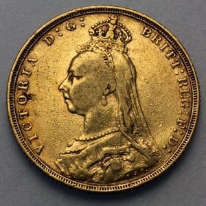 Goldmünze 1 Sovereign "Victoria" Krone (Großbritannien) - Hauptansicht