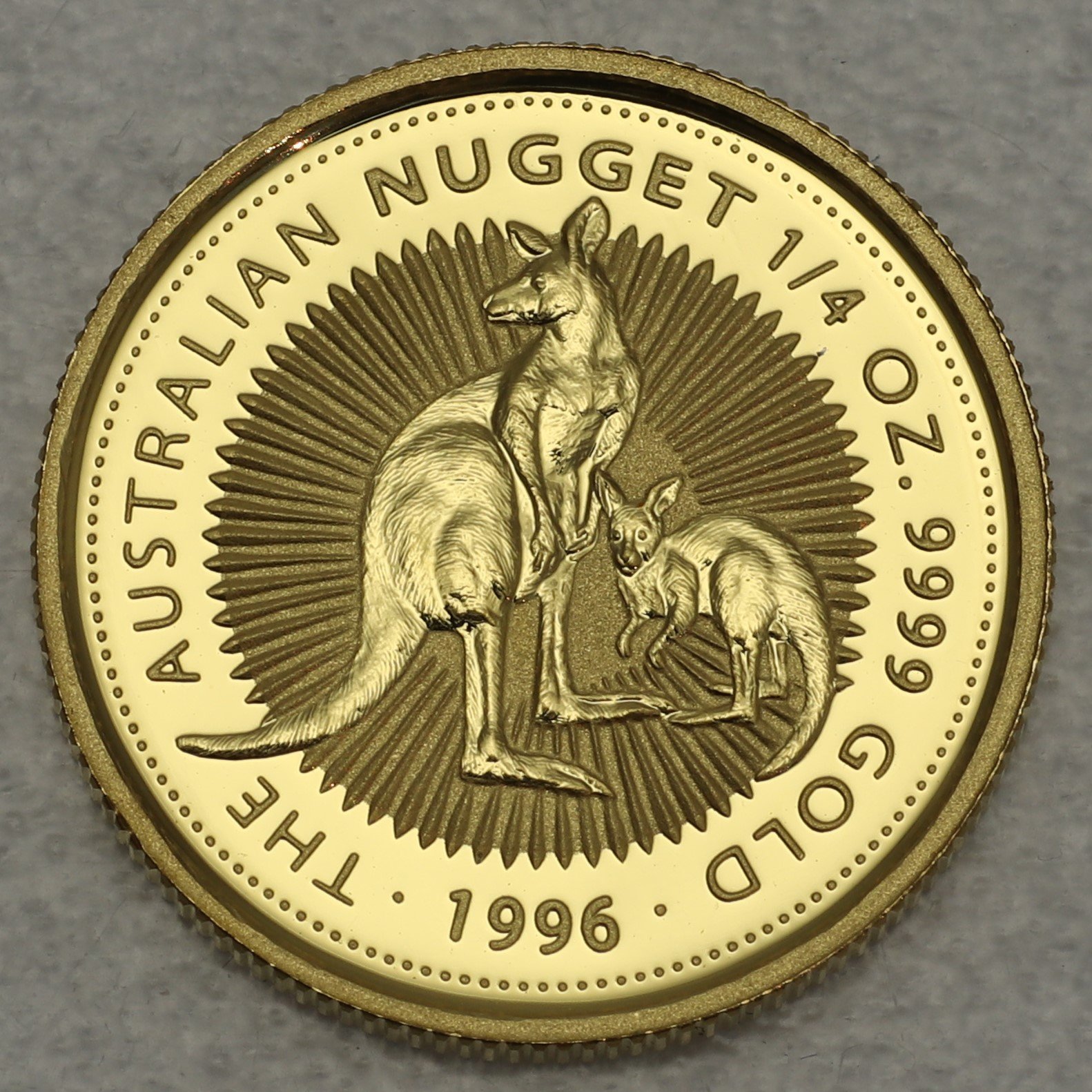 Goldmünze 1/4oz "Känguru" 1996 Australian Nugget (Australien) - Hauptansicht
