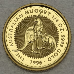 Goldmünze 1/4oz "Känguru" 1996 Australian Nugget (Australien) - Hauptansicht