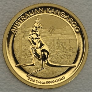 Goldmünze 1/4oz "Känguru" 2014 (Australien) - Hauptansicht