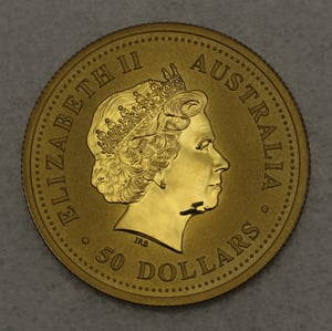 Goldmünze 1/2oz "Känguru" 2003 Australian Nugget (Australien) - Miniaturansicht 2