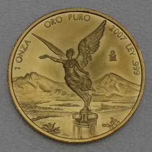 Goldmünze 1oz "Libertad" 2007 (Mexiko) - Hauptansicht