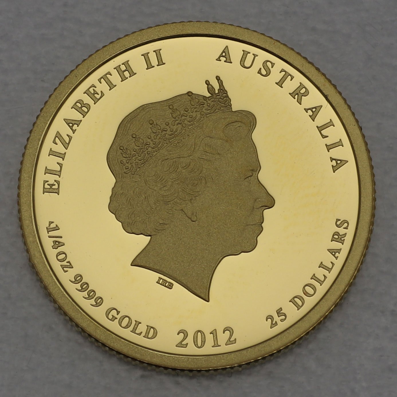 Goldmünze 1/4oz "Drache" 2012 (PP) Lunar II – Year of the Dragon (Australien) - Detailansicht 1
