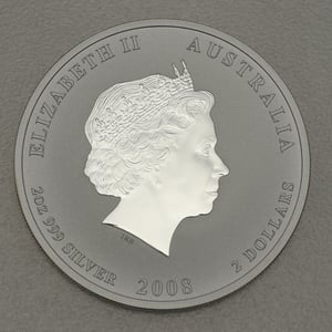 Silbermünze 2oz "Maus" 2008 Lunar II – Year of the Mouse 19% (Australien) - Miniaturansicht 2