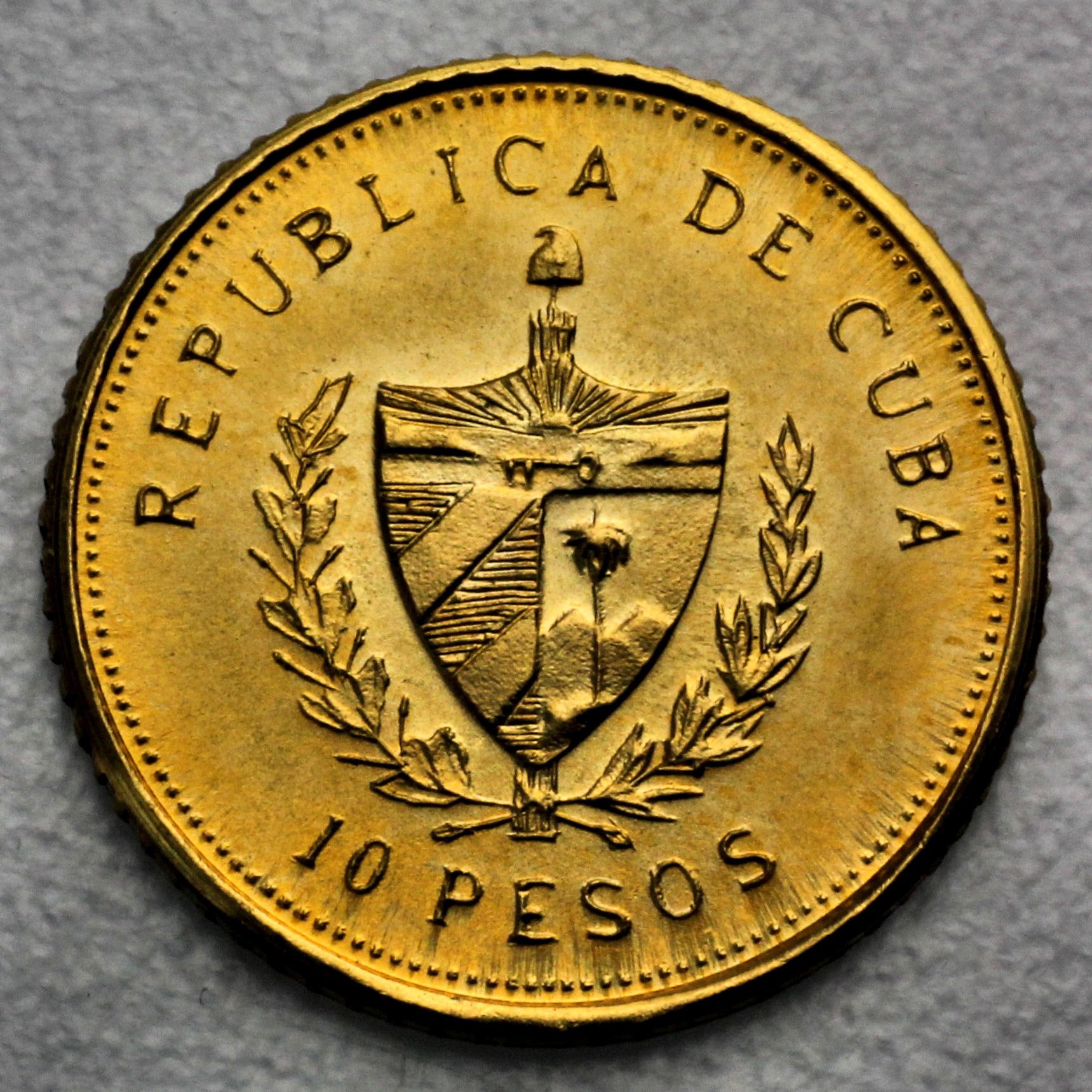 Goldmünze 10 Pesos "José Marti" 1988 (Kuba) - Detailansicht 1