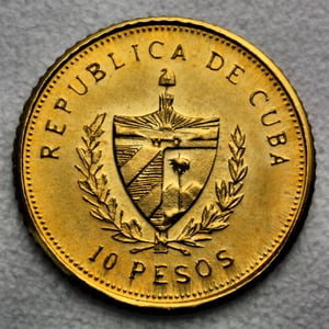 Goldmünze 10 Pesos "José Marti" 1988 (Kuba) - Miniaturansicht 2