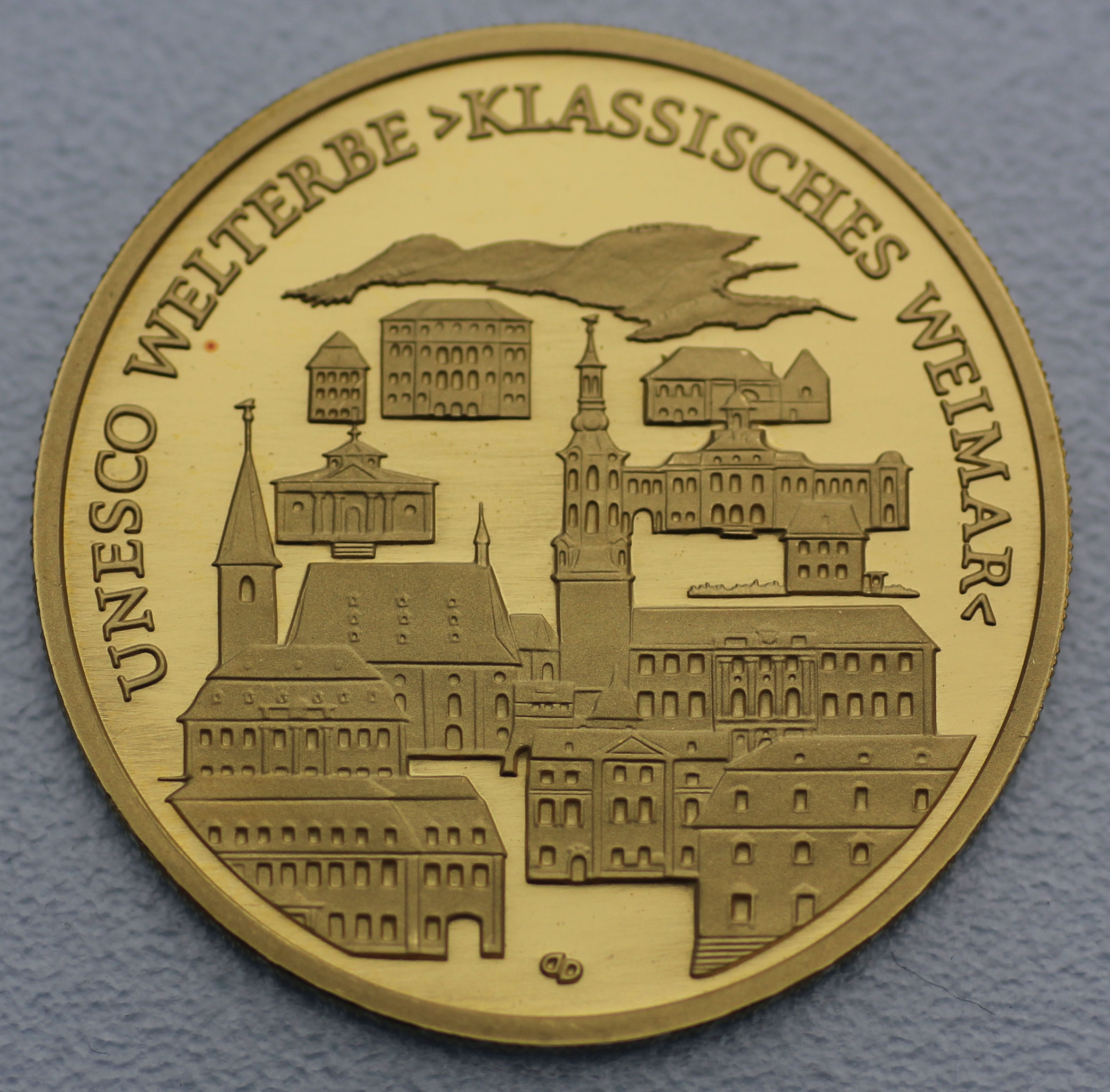 Goldmünze 100 Euro "Weimar" 2006 Unesco-Weltkulturerbe (Deutschland) - Hauptansicht