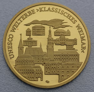 Goldmünze 100 Euro "Weimar" 2006 Unesco-Weltkulturerbe (Deutschland) - Hauptansicht