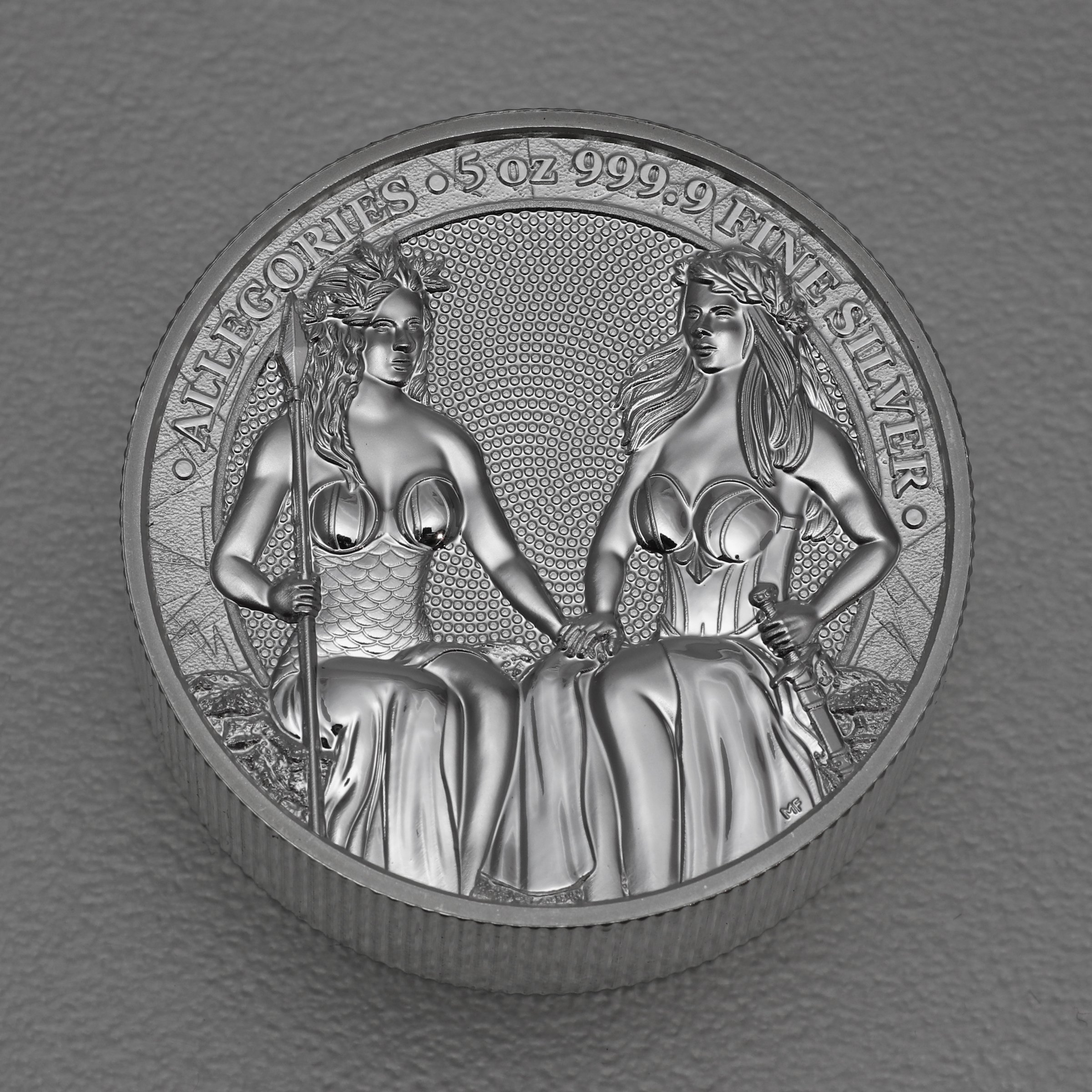Silbermedaille 5oz "Austria & Germania" 2021 Allegories (Polen) - Hauptansicht