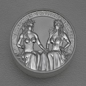 Silbermedaille 5oz "Austria & Germania" 2021 Allegories (Polen) - Hauptansicht