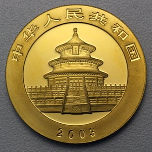 Goldmünze 1oz "Panda" 2003 (China) - Miniaturansicht 2