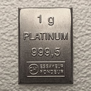 Platinbarren 1g CombiBar - Hauptansicht