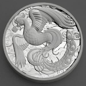 Silbermünze 2oz "Phoenix" 2022 (PP/HR) Chinese Myths & Legends (Australien) - Hauptansicht