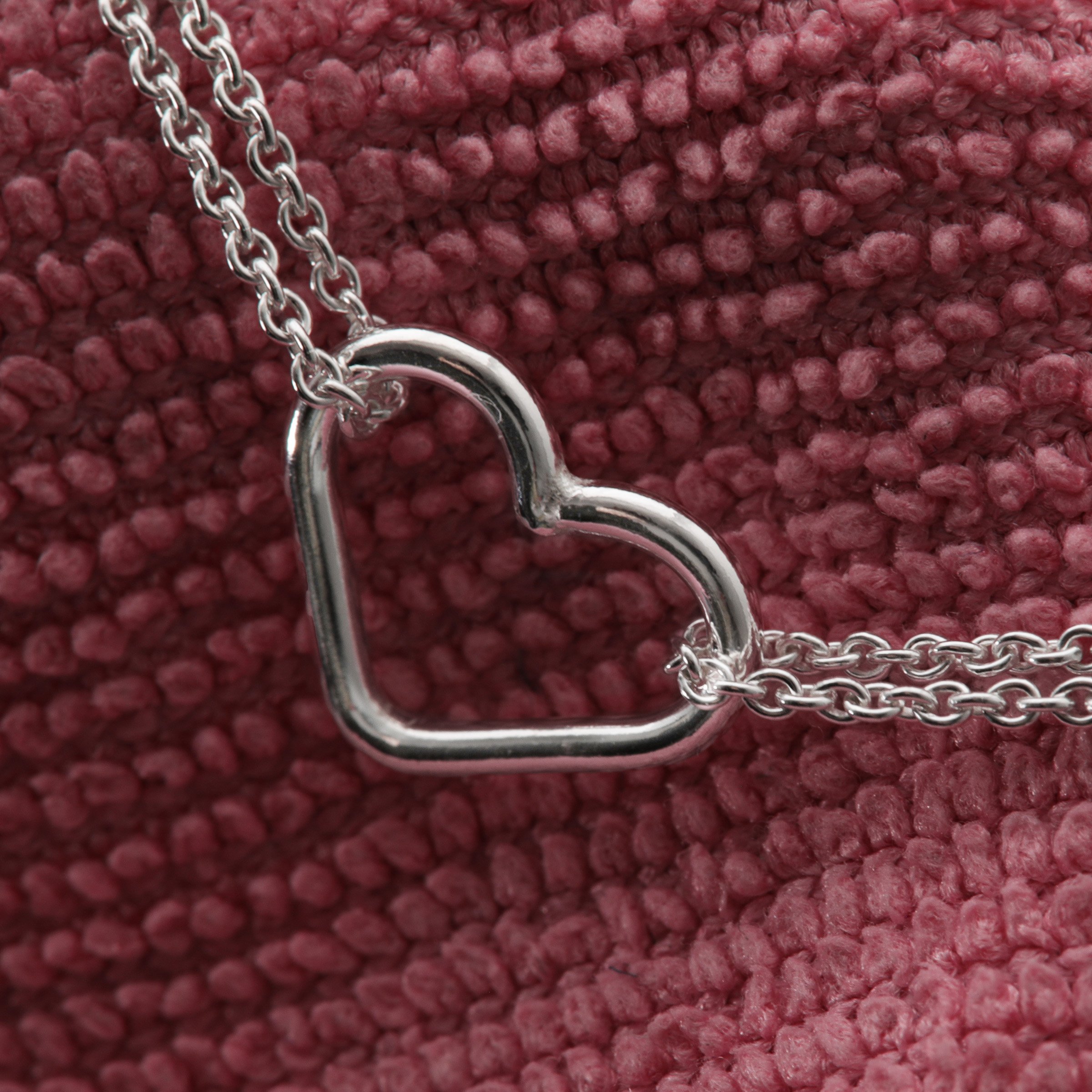 Silber-Fußkette 925er "Herz" (Sterling) - Detailansicht 1