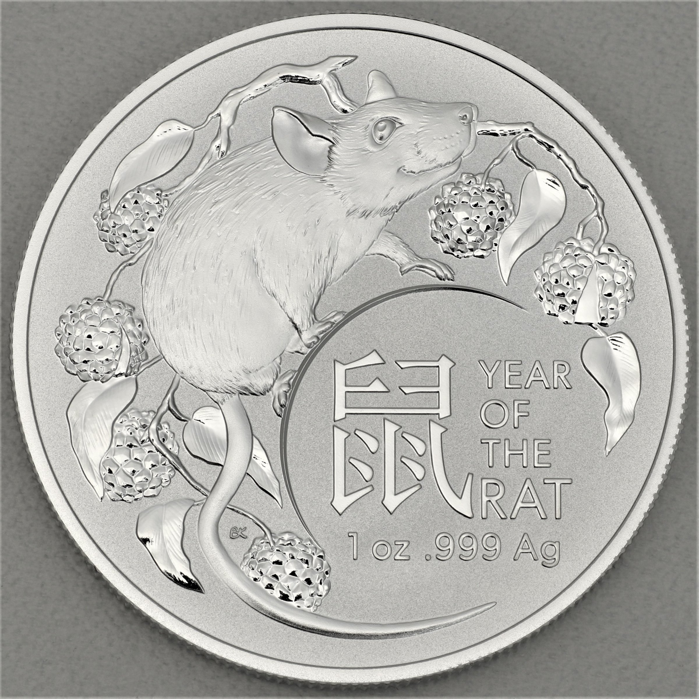 Silbermünze 1oz "Jahr der Ratte" 2020 Royal Australian Mint (Australien) - Hauptansicht