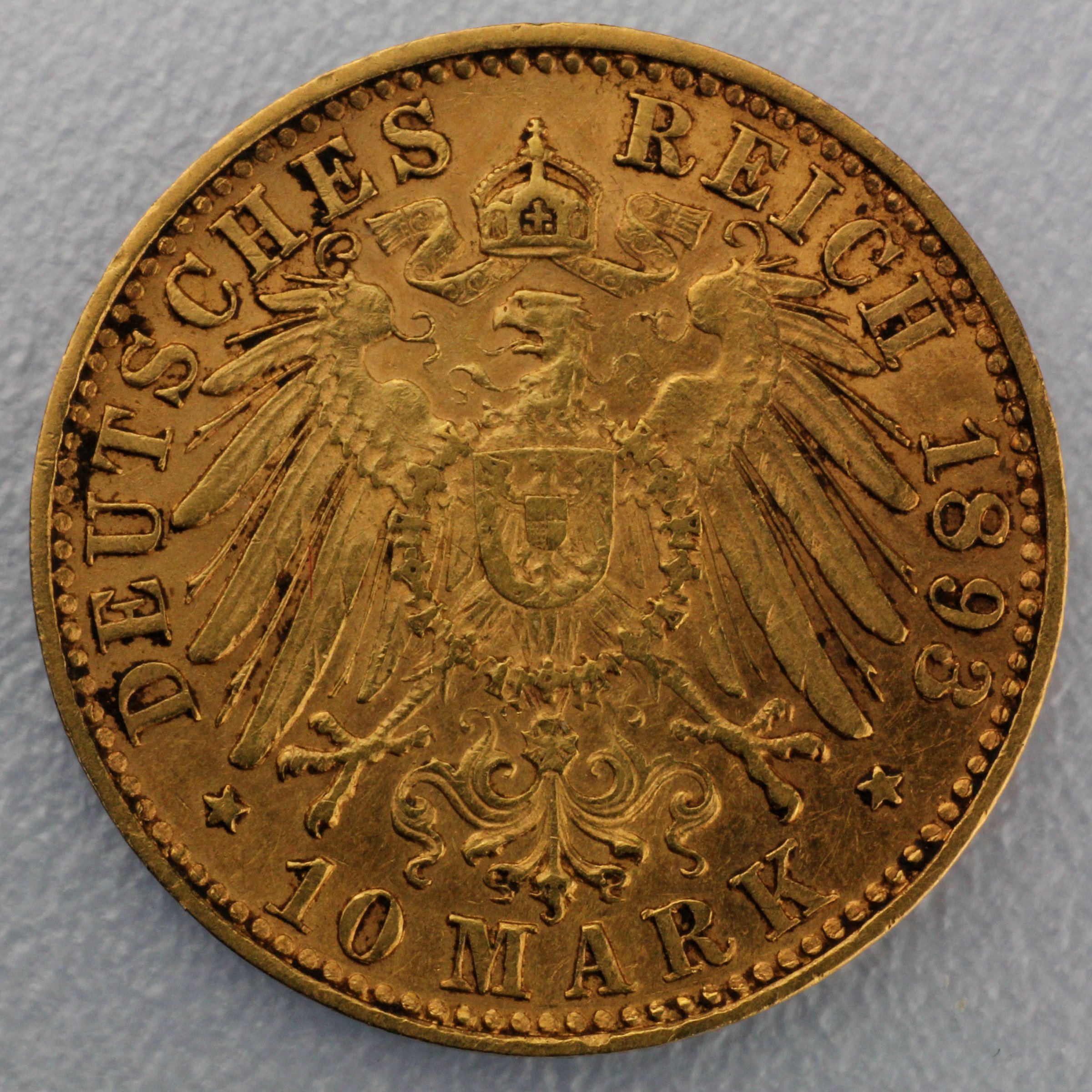 Goldmünze 10 Mark "Otto" (Bayern) - Detailansicht 1