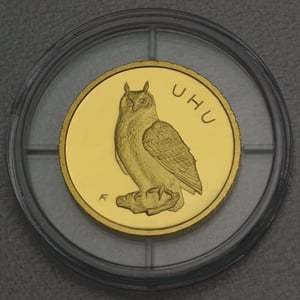 Goldmünze 20 Euro "Uhu" 2018 Heimische Vögel (Deutschland) - Miniaturansicht 3