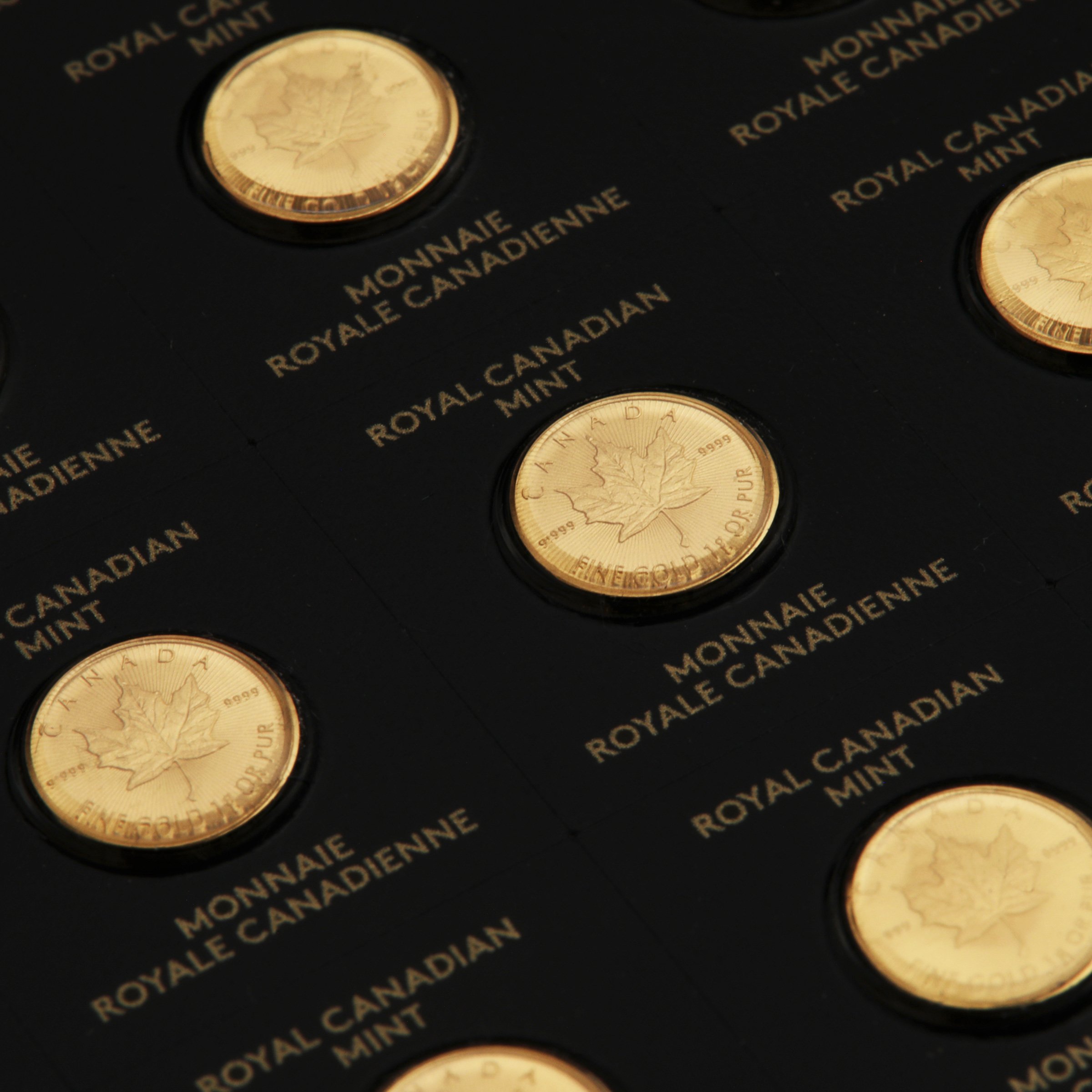 Goldmünzen 25 x 1g "Maple Leaf" aktueller Jahrgang Set 25-teilig Maplegram25™ (Kanada) - Detailansicht 7