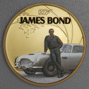 Silbermünzen 1oz + 6 x 1/2oz "Sean Connery" 2024 (PP/kol./verg.) Set – 7-teilig James Bond (Tuvalu) - Miniaturansicht 2