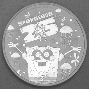 Silbermünze 1oz "SpongeBob Schwammkopf" 2024 25th Anniversary (Tuvalu) - Hauptansicht