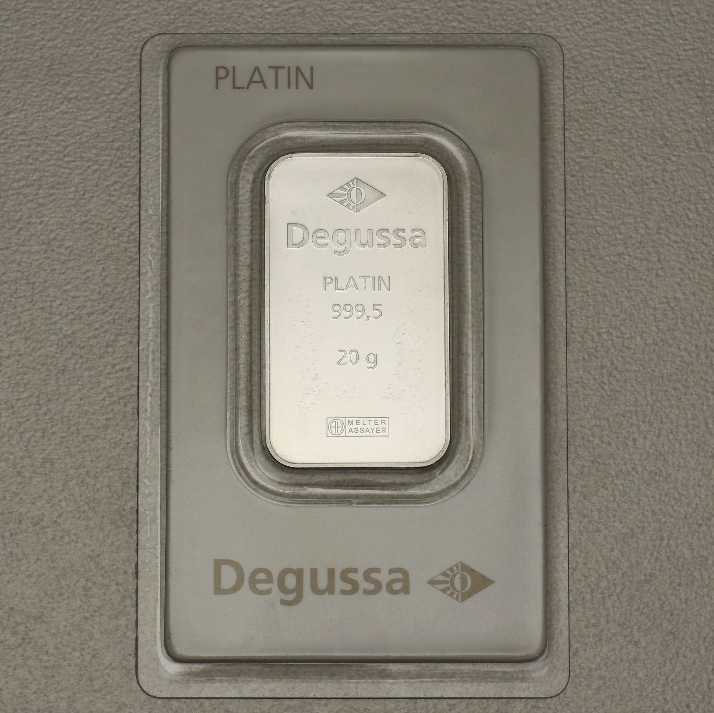 Platinbarren 20g DEGUSSA (Pt) - Hauptansicht