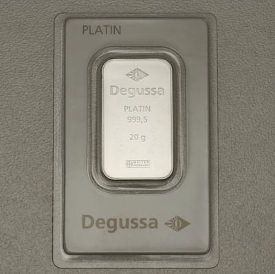 Platinbarren 20g DEGUSSA (Pt) - Miniaturansicht 1