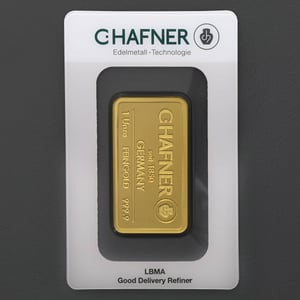 Goldbarren 1oz "C.HAFNER - Prägeform" - Hauptansicht