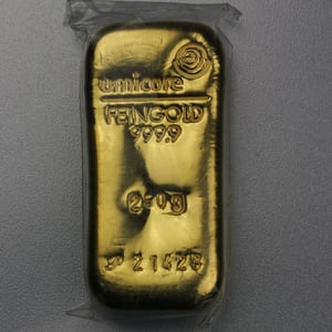 Goldbarren 250g UMICORE gegossen - Miniaturansicht 2