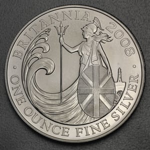 Silbermünze 1oz "Britannia" 2008 (Großbritannien) - Hauptansicht