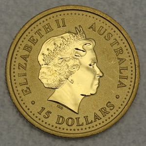 Goldmünze 1/10oz "Känguru" 2003 Australian Nugget (Australien) - Miniaturansicht 2